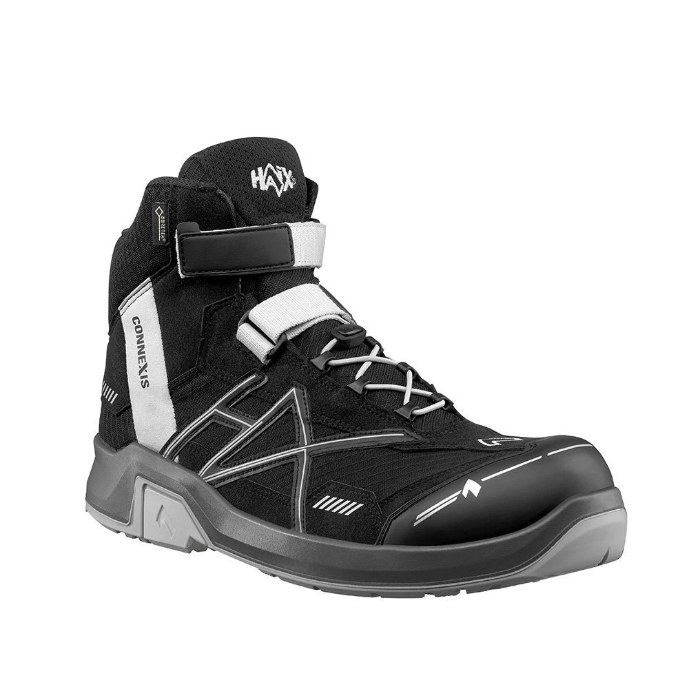 Haix Connexis Safety GTX S3 Mid Sicherheitsschuhe (black/silver)