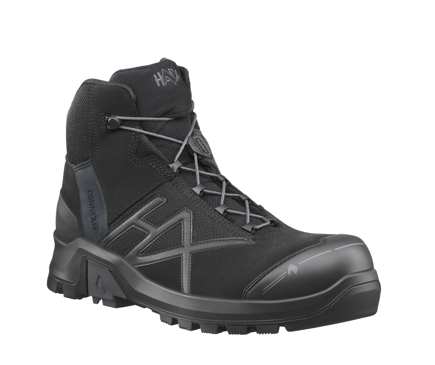 Haix Connexis Safety+ GTX Mid Sicherheitsschuhe (black/black)