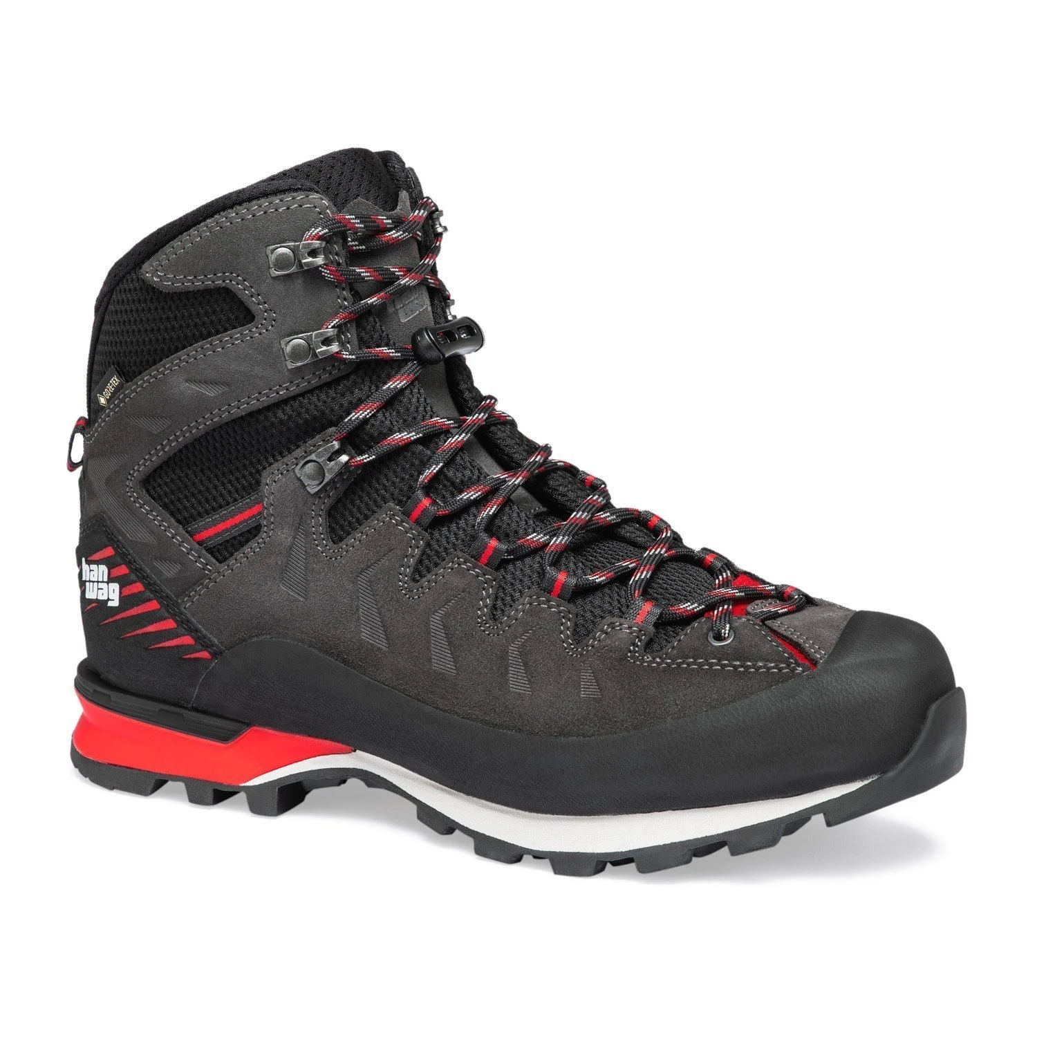 Hanwag Makra Pro GTX Trekkingschuhe (asphalt/red) 3 Hanwag Makra Pro GTX Trekkingschuhe (asphalt/red)