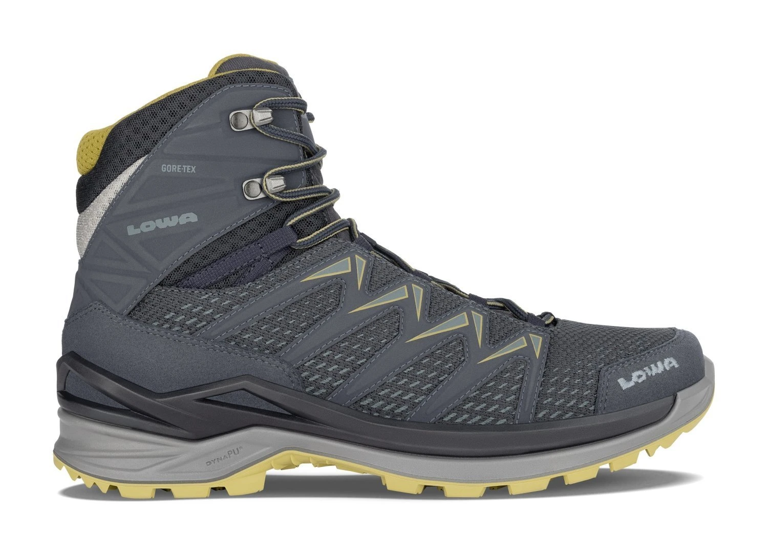 Lowa Innox Pro GTX Mid Wanderschuhe (stahlblau/senf)