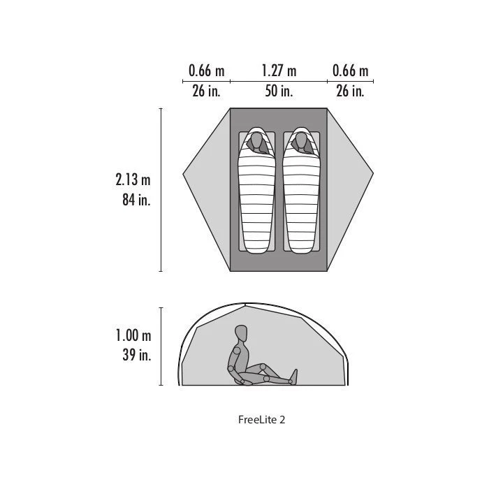 MSR FreeLite 2 Zelt (tan) 6 MSR FreeLite 2 Zelt (tan) – Bild 4