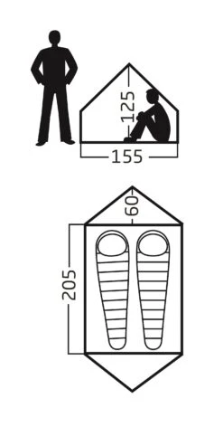 Nordisk Ydun Tech Mini Zelt (sandshell) -Campinggeschäfte Nordisk Ydun Tech Mini Zelt sandshell D 148051 Bild 5