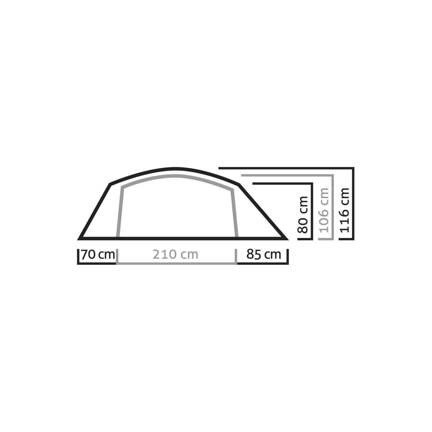 Salewa Sierra Leone 3 Zelt (lightgrey/cactus) 4 Salewa Sierra Leone 3 Zelt (lightgrey/cactus) – Bild 2