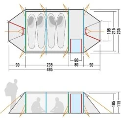 Tatonka Alaska PU 4 Zelt (light-olive) -Campinggeschäfte Tatonka Alaska PU 4 Zelt light olive D 2459 333 Bild 2