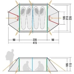 Tatonka Buffin 4 Zelt (light-olive) -Campinggeschäfte Tatonka Buffin 4 Zelt light olive D 2430 333 Bild 3