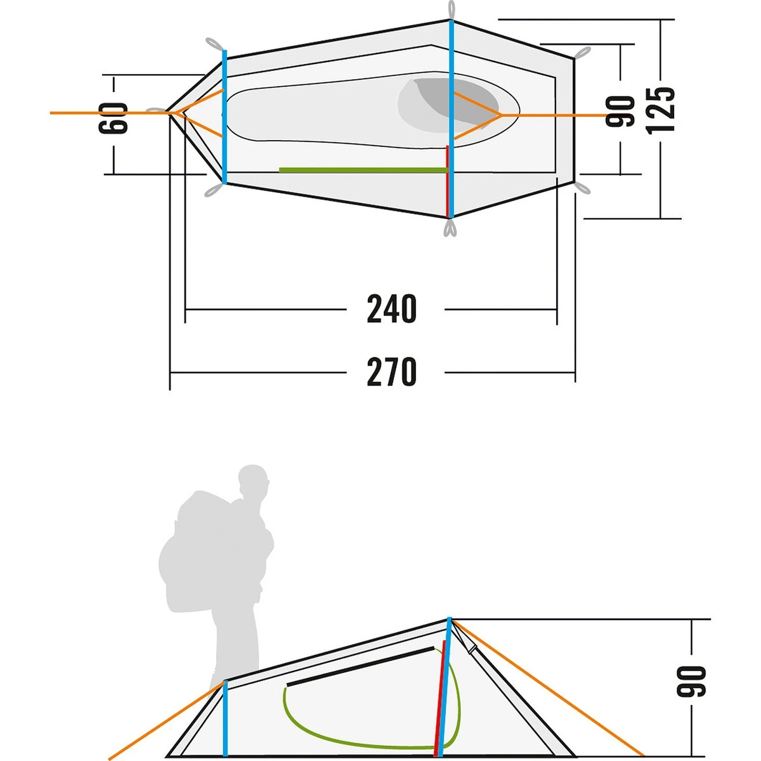 Tatonka Koli 1 Zelt (light-olive) 4 Tatonka Koli 1 Zelt (light-olive) – Bild 2