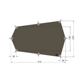Tatonka Tarp Wing 2 LT (stone-grey/olive)