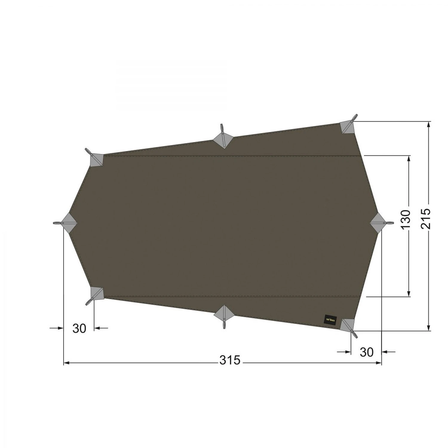 Tatonka Tarp Wing 2 LT (stone-grey/olive) 3 Tatonka Tarp Wing 2 LT (stone-grey/olive)