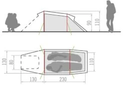 Vaude Arco 2P Zelt (buckeye) -Campinggeschäfte Vaude Arco 2P Zelt buckeye D 11496 594 Bild 4
