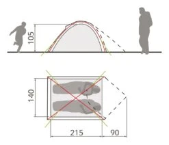 Vaude Campo Compact 2P Zelt (terracotta) -Campinggeschäfte Vaude Campo Compact 2P Zelt terracotta D 14219 170 Bild 3