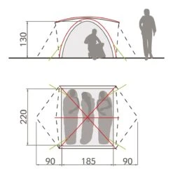 Vaude Campo Grande 3-4P Zelt (terracotta) 9 Vaude Campo Grande 3-4P Zelt (terracotta) -Campinggeschäfte Vaude Campo Grande 3 4P Zelt terracotta D 14225 170 Bild 4